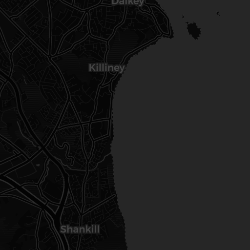 Kaart van Dalkey Sound